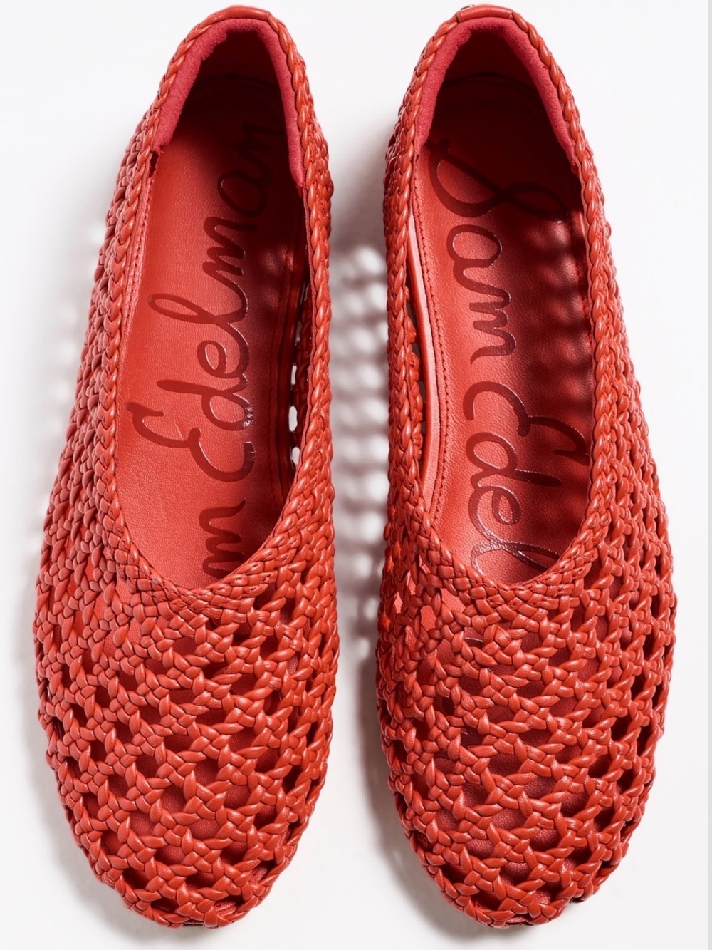 NEW IN BOX Sam Edelman Shira Woven Red Flats